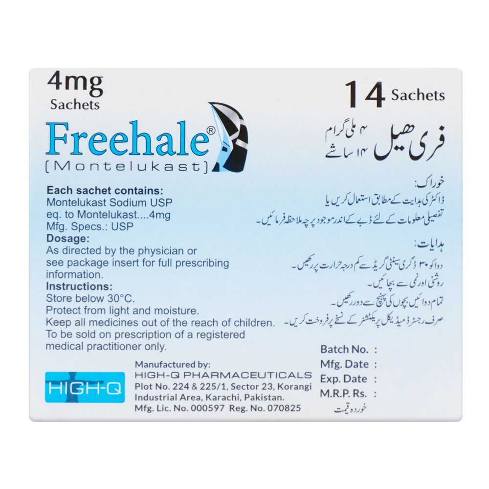 High-Q Pharmaceuticals Freehale Sachets, 4mg, 14-Pack product image 2 - Bolanclinic