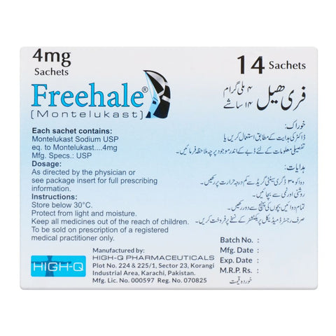 High-Q Pharmaceuticals Freehale Sachets, 4mg, 14-Pack product image 2 - Bolanclinic