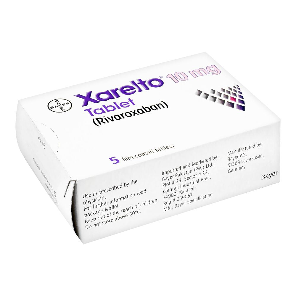 Bayer Pharmaceuticals Xarelto Tablet, 10mg, 5-Pack product image - Bolanclinic