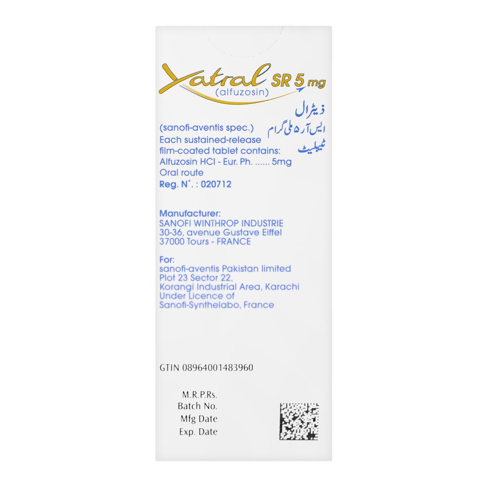 Xatral SR Tablet, 5mg, 28-Pack product image 2 - Bolanclinic