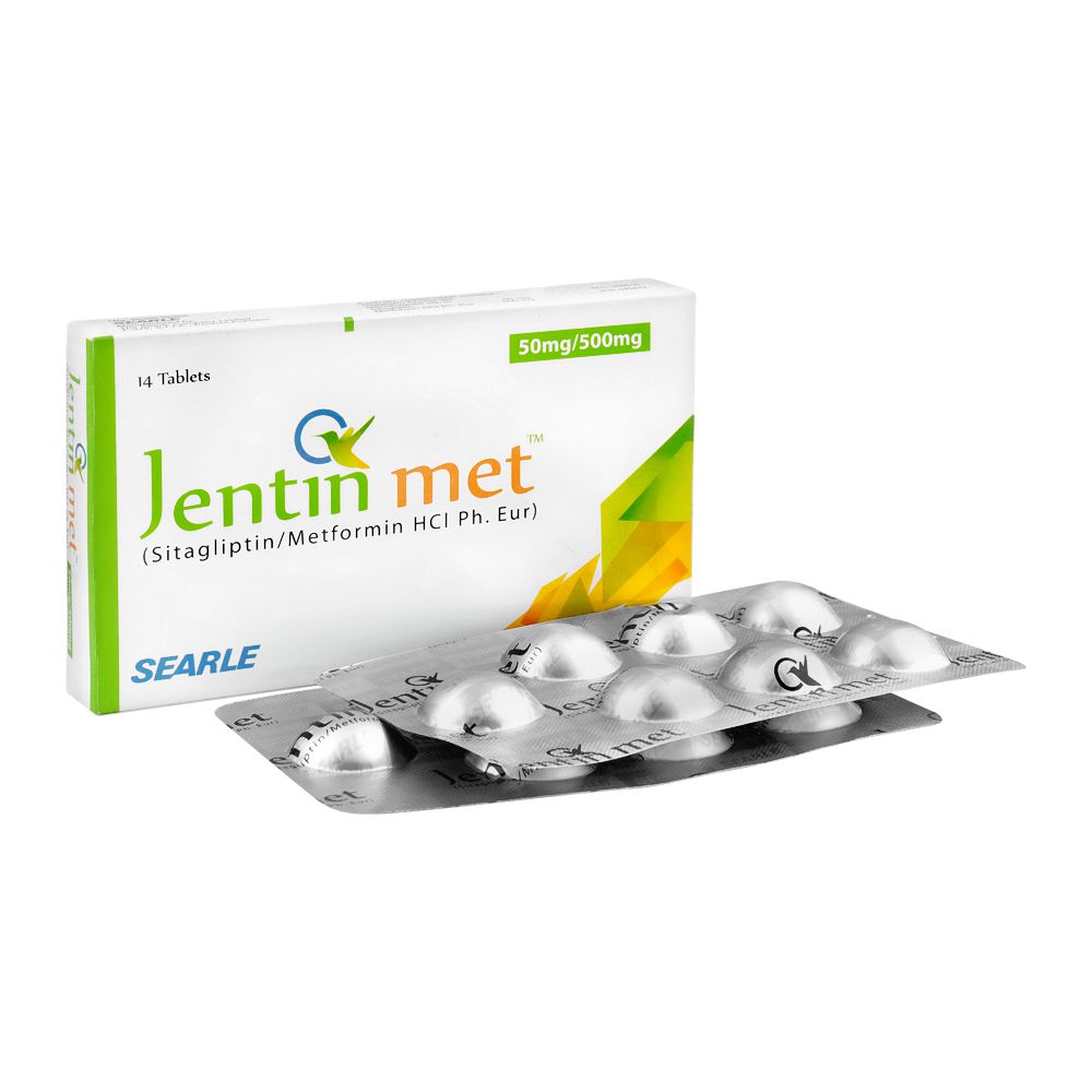 Searle Jentin Met Tablet, 50mg/500mg, 14-Pack product image - Bolanclinic