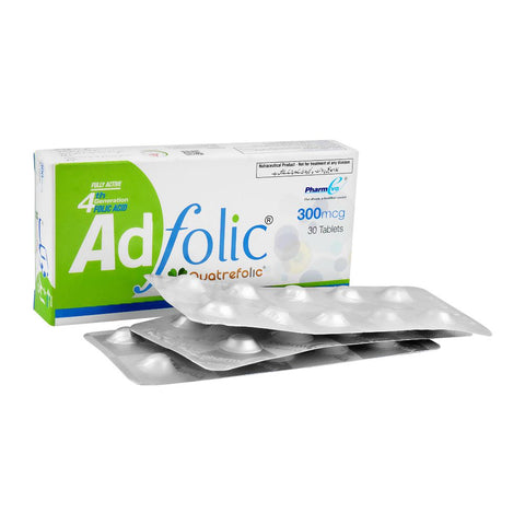 PharmEvo Ad Folic Tablet, 300mcg, 30-Pack product image - Bolanclinic