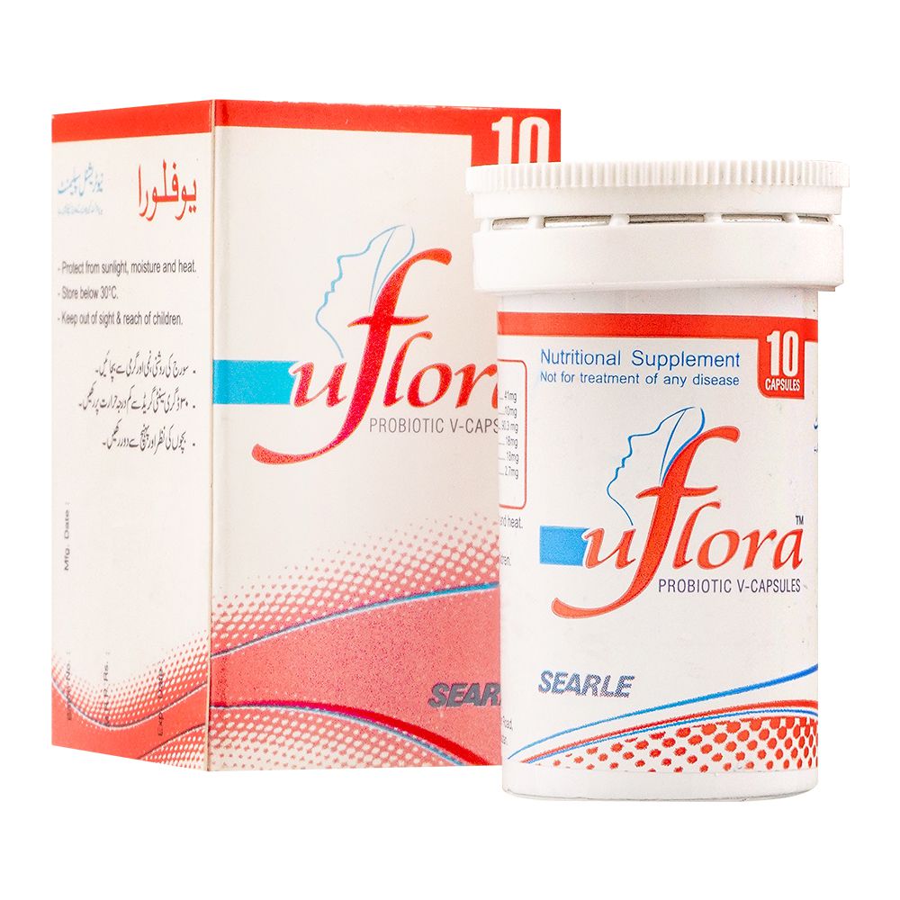 Searle Uflora Probiotic V-Capsules, 10-Pack product image - Bolanclinic