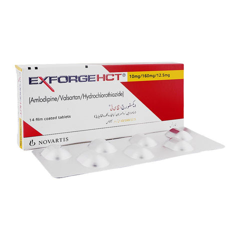 Novartis Pharmaceuticals Exforge HCT Tablet, 10mg/160mg/12.5mg, 14-Pack product image - Bolanclinic