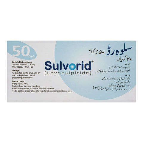 High-Q Pharmaceuticals Sulvorid Tablet, 50mg, 20-Pack product image 2 - Bolanclinic