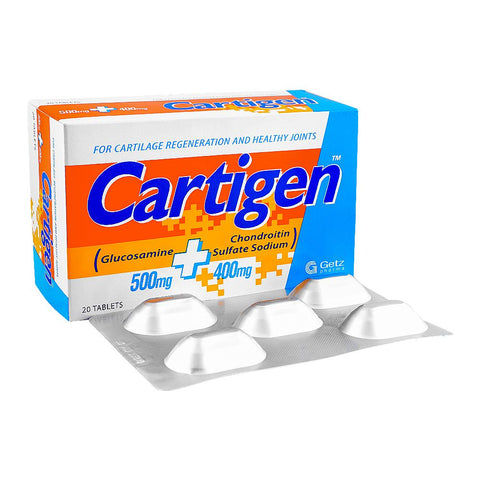 Getz Pharma Cartigen Tablet, 500mg + 400mg, 20-Pack product image 2 - Bolanclinic