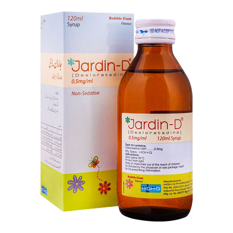 High-Q Pharmaceuticals Jardin-D Syrup, 120ml product image - Bolanclinic