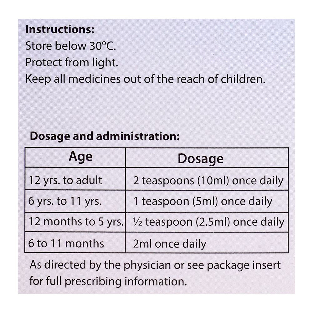 High-Q Pharmaceuticals Jardin-D Syrup, 120ml product image 3 - Bolanclinic
