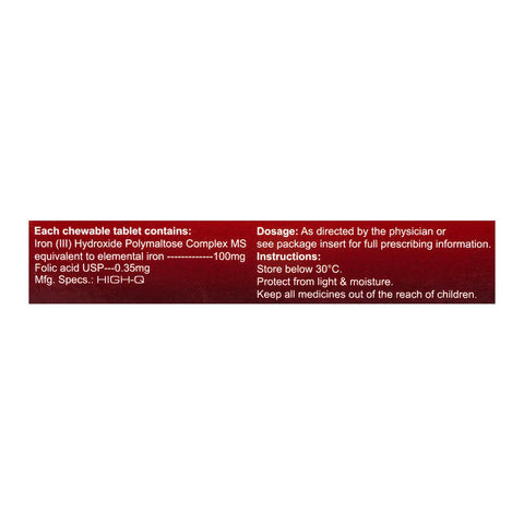 High-Q Pharmaceuticals Polymalt-F Tablet, 100mg+0.35mg, 30-Pack product image 3 - Bolanclinic