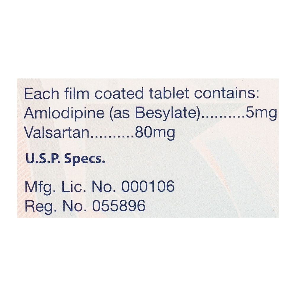 Tabros Pharma Valtec-AM Tablet, 5/80mg, 28-Pack product image 3 - Bolanclinic