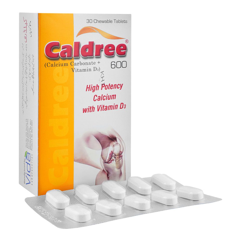Vida Laboratories Caldree-600 Chewable Tablet, 30-Pack product image - Bolanclinic