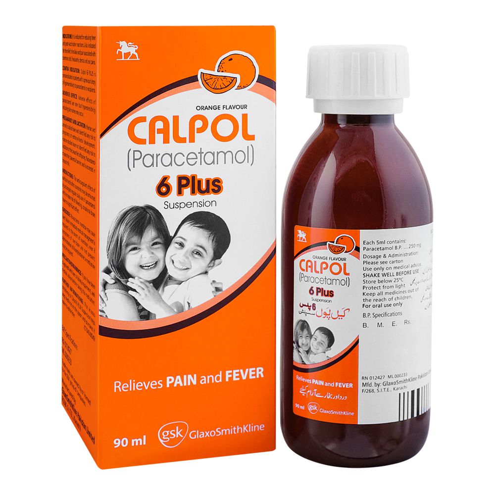GSK Calpol 6 Plus Syrup, 90ml product image - Bolanclinic