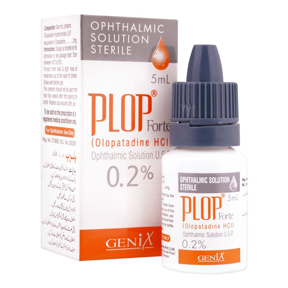 Genix Pharma Plop Forte Ophthalmic Solution, 5ml product image - Bolanclinic