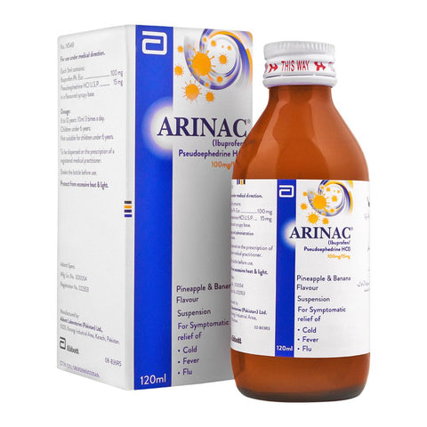 Abbott Arinac Syrup, 120ml product image - Bolanclinic