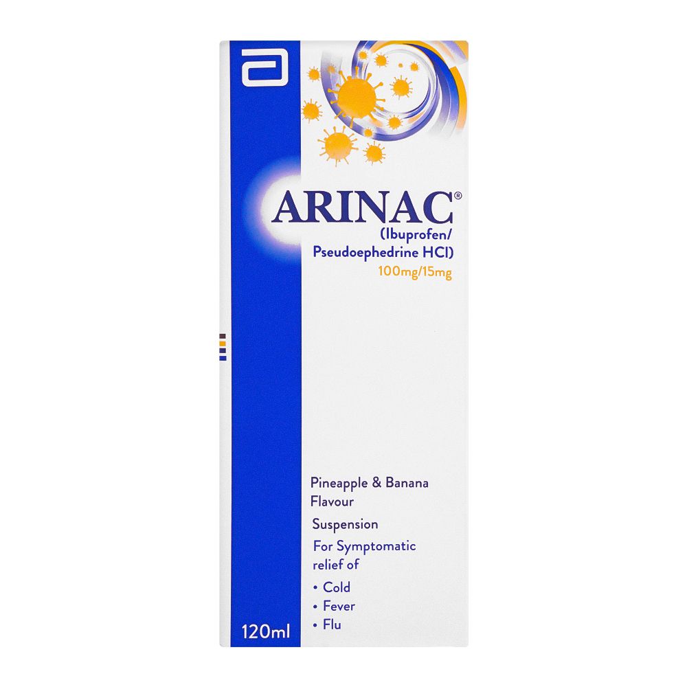 Abbott Arinac Syrup, 120ml product image 2 - Bolanclinic