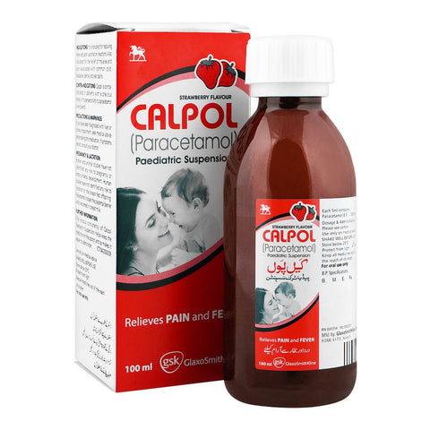 GSK Calpol Paediatric Suspension, 100ml product image - Bolanclinic