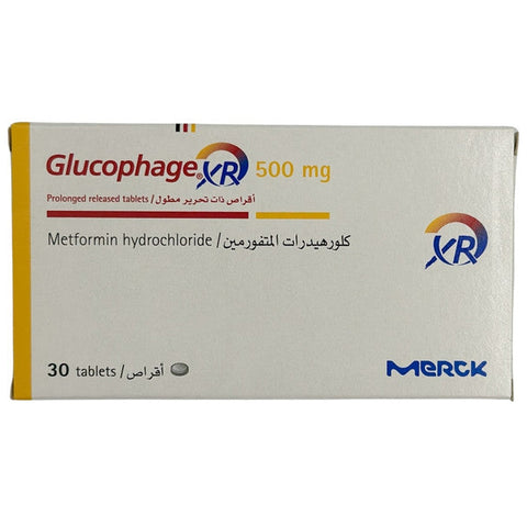 GLUCOPHAGE XR 500MG TAB - Bolan Clinic Pharmacy