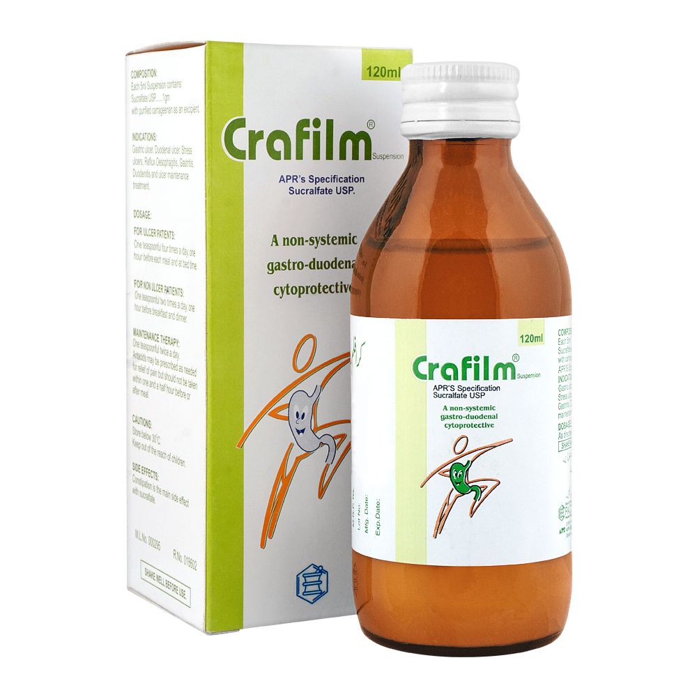 Pacific Pharmaceuticals Crafilm Suspension, 120ml product image - Bolanclinic