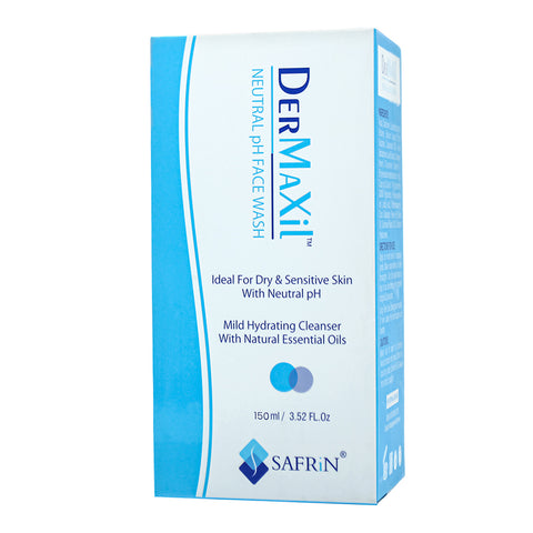 Safrin Skin Care Dermaxil Face Wash, With Neutral pH, For Dry & Sensitive Skin, 150ml product image 3 - Bolanclinic