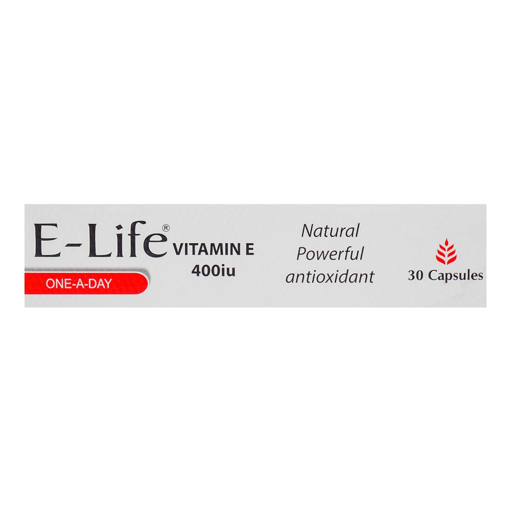 Nutra Zone Healthcare E-Life 400Iu Capsule, 30-Pack product image 4 - Bolanclinic