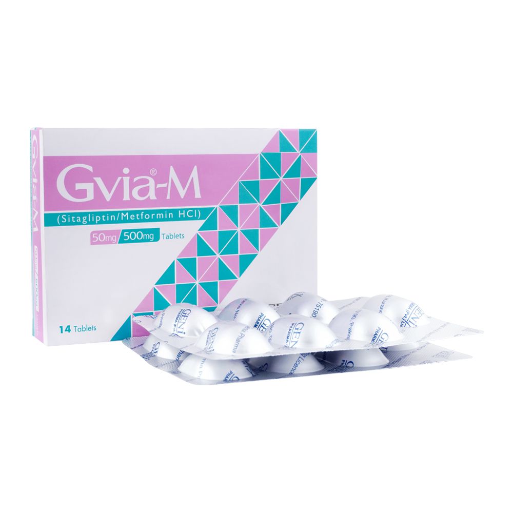 Genix Pharma Gvia-M Tablet, 50mg/500mg, 14-Pack product image - Bolanclinic