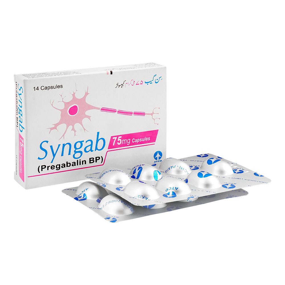 ATCO Laboratories Syngab Capsule, 75g, 14-Pack product image - Bolanclinic