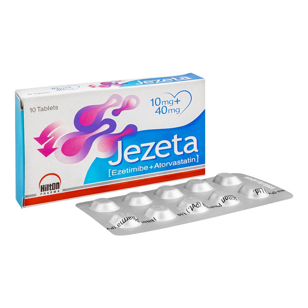 Hilton Pharma Jezeta Tablet, 10mg+40mg, 10-Pack product image - Bolanclinic