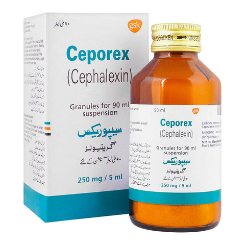 GSK Ceporex Syrup, 250mg/5ml, 90ml product image - Bolanclinic