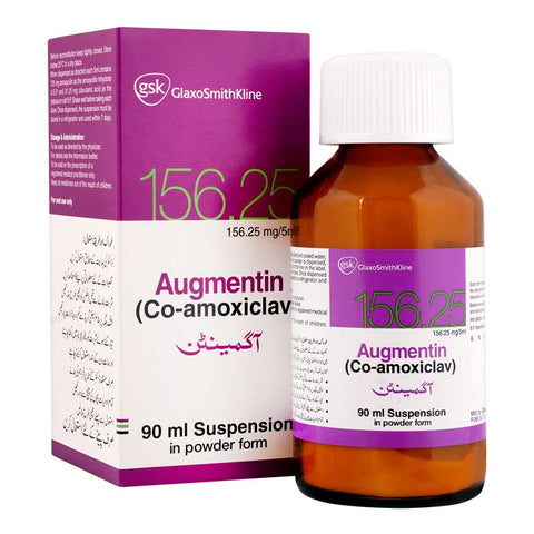 GSK Augmentin Syrup, 156.25mg/5ml, 90ml product image - Bolanclinic