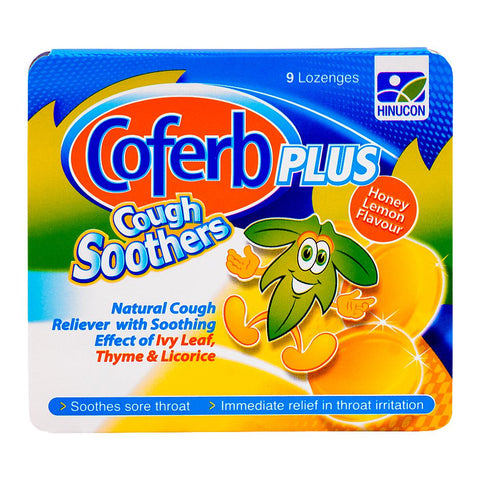 Hilton Pharma Coferb Plus Cough Soothers, 9-Pack product image - Bolanclinic