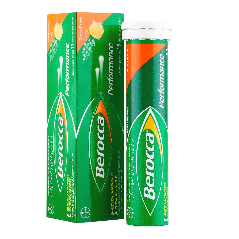 Bayer Pharmaceuticals Berocca Performance Dietary Supplement Tablets, 15-Pack product image - Bolanclinic