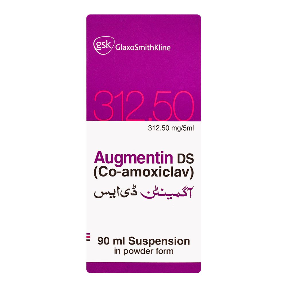 GSK Augmentin DS 312.5mg Syrup, 90ml product image 2 - Bolanclinic