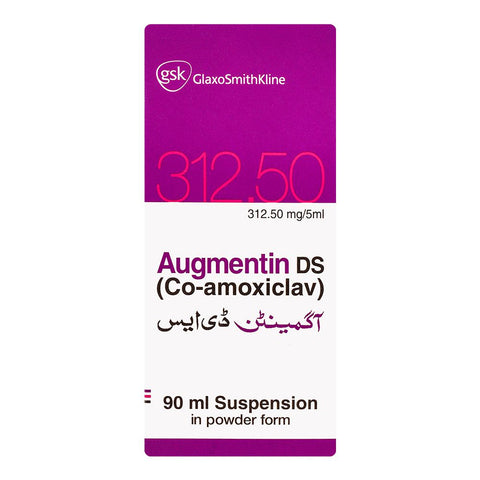 GSK Augmentin DS 312.5mg Syrup, 90ml product image 2 - Bolanclinic