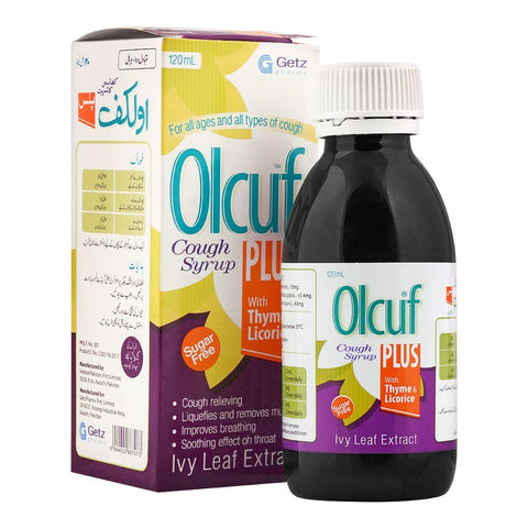 Getz Pharma Olcuf Plus Cough Syrup, 120ml product image 2 - Bolanclinic