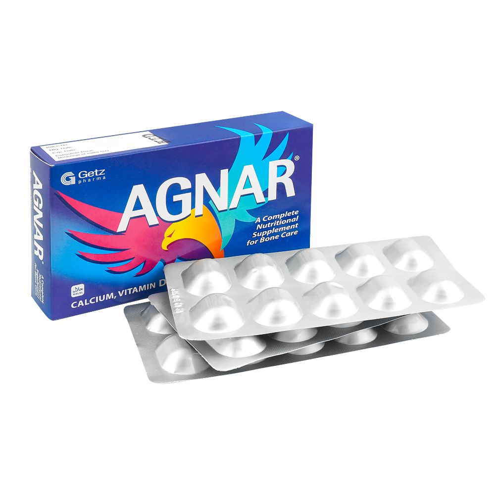 Getz Pharma Agnar Supplement Tablet, For Bone Care, 30-Pack product image 2 - Bolanclinic