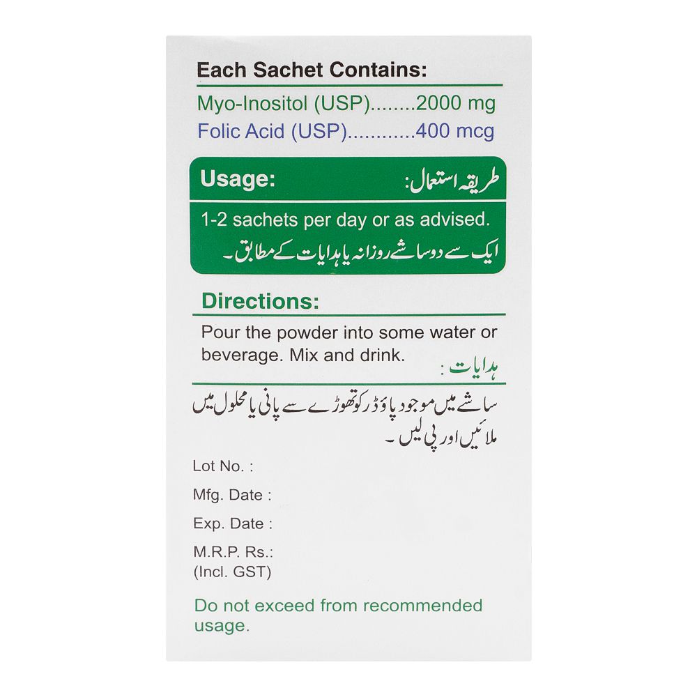 Matrix Pharma Myofolic Sachets, 15-Pack product image 2 - Bolanclinic