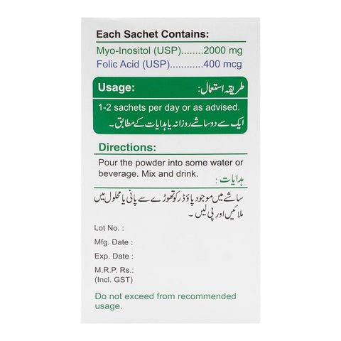 Matrix Pharma Myofolic Sachets, 15-Pack product image 2 - Bolanclinic