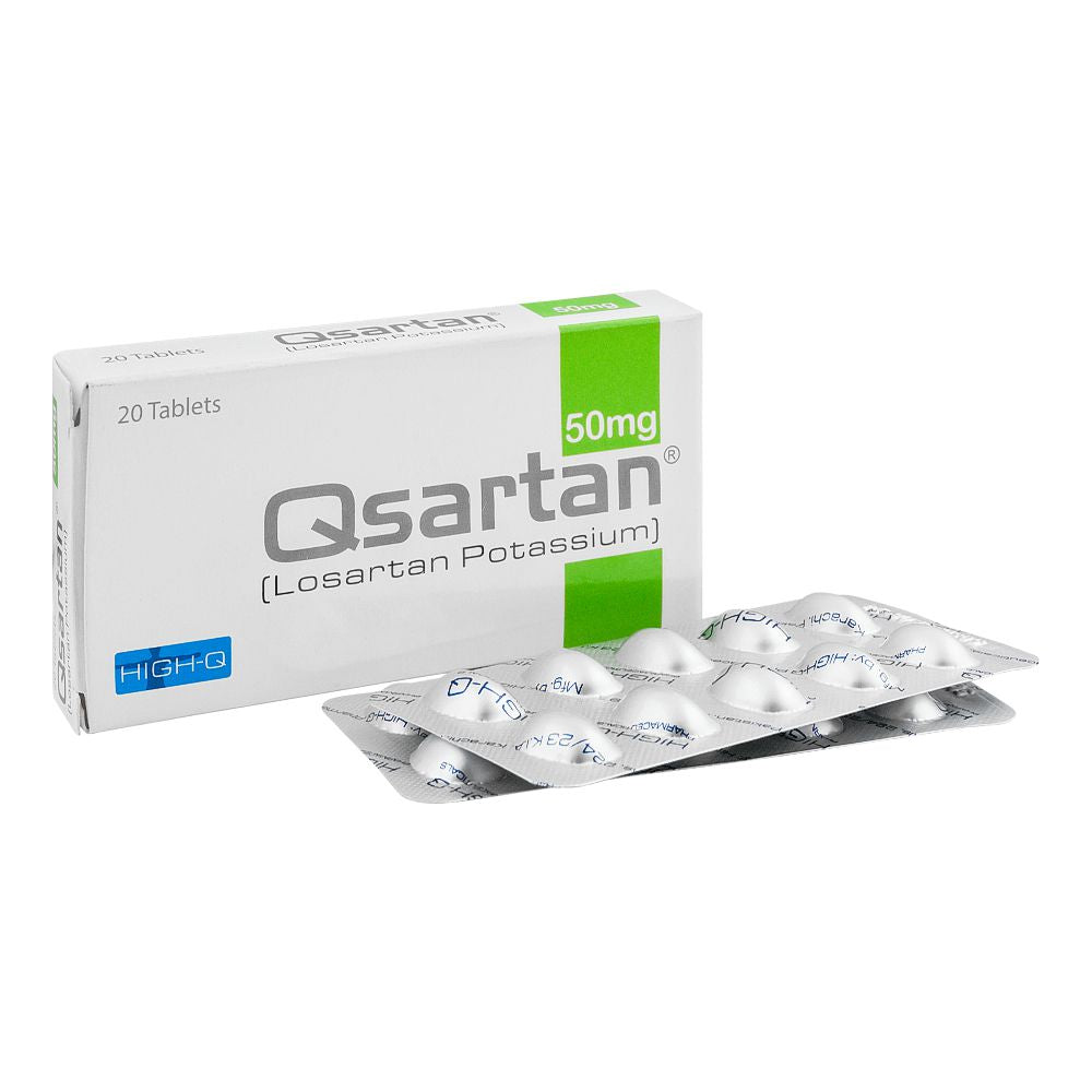 High-Q Pharmaceuticals Qsartan Tablet, 50mg, 20-Pack product image - Bolanclinic