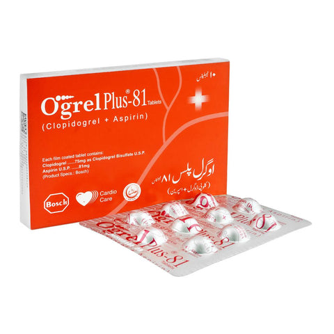 Bosch Pharmaceuticals Ogrel Plus-81 Tablet, 10-Pack product image - Bolanclinic
