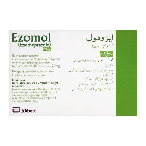 Abbott Ezomol Capsule, 20mg, 14-Pack product image 2 - Bolanclinic
