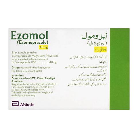 Abbott Ezomol Capsule, 40mg, 14-Pack product image 2 - Bolanclinic