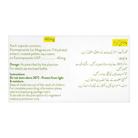 Abbott Ezomol Capsule, 40mg, 14-Pack product image 3 - Bolanclinic