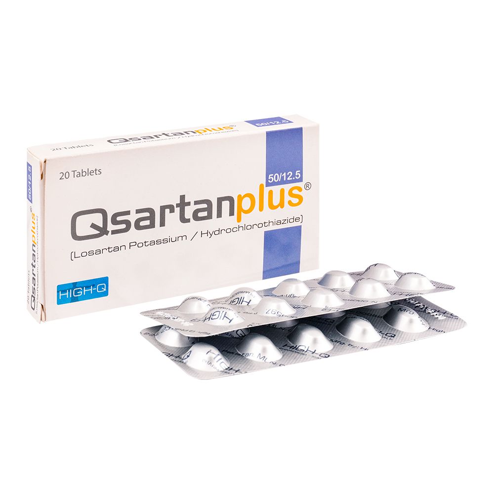 High-Q Pharmaceuticals Qsartan Plus Tablet, 50mg/12.5mg, 20-Pack product image - Bolanclinic
