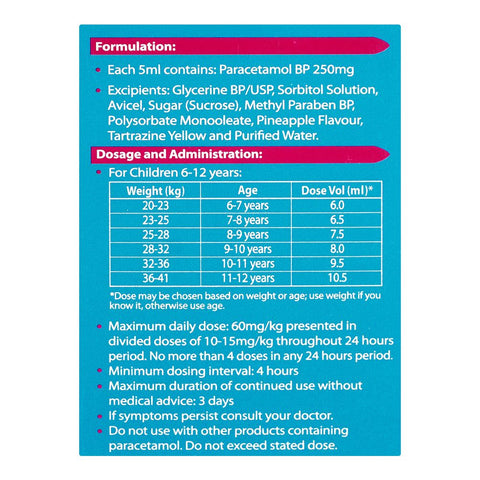 Haleon Panadol Forte Suspension, 90ml product image 8 - Bolanclinic