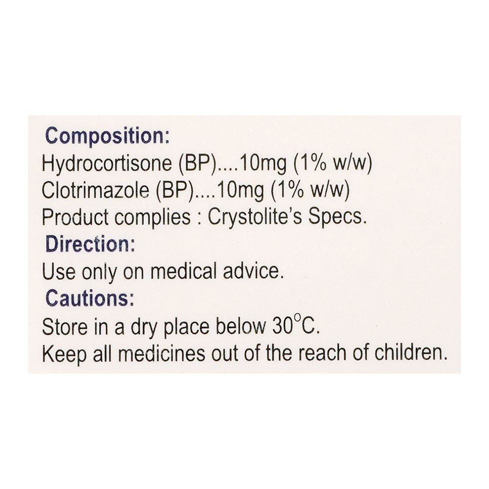 Crystolite Pharmaceuticals Canix-H Cream, 15g product image 2 - Bolanclinic