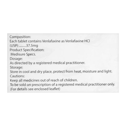 Medisure Laboratories Venice Tablet, 37.5mg, 20-Pack product image 3 - Bolanclinic