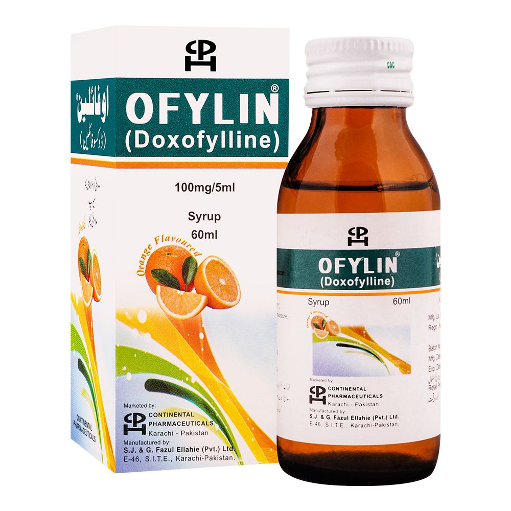 Continental Pharmaceuticals Ofylin Syrup, 100mg/5ml, 60ml product image - Bolanclinic