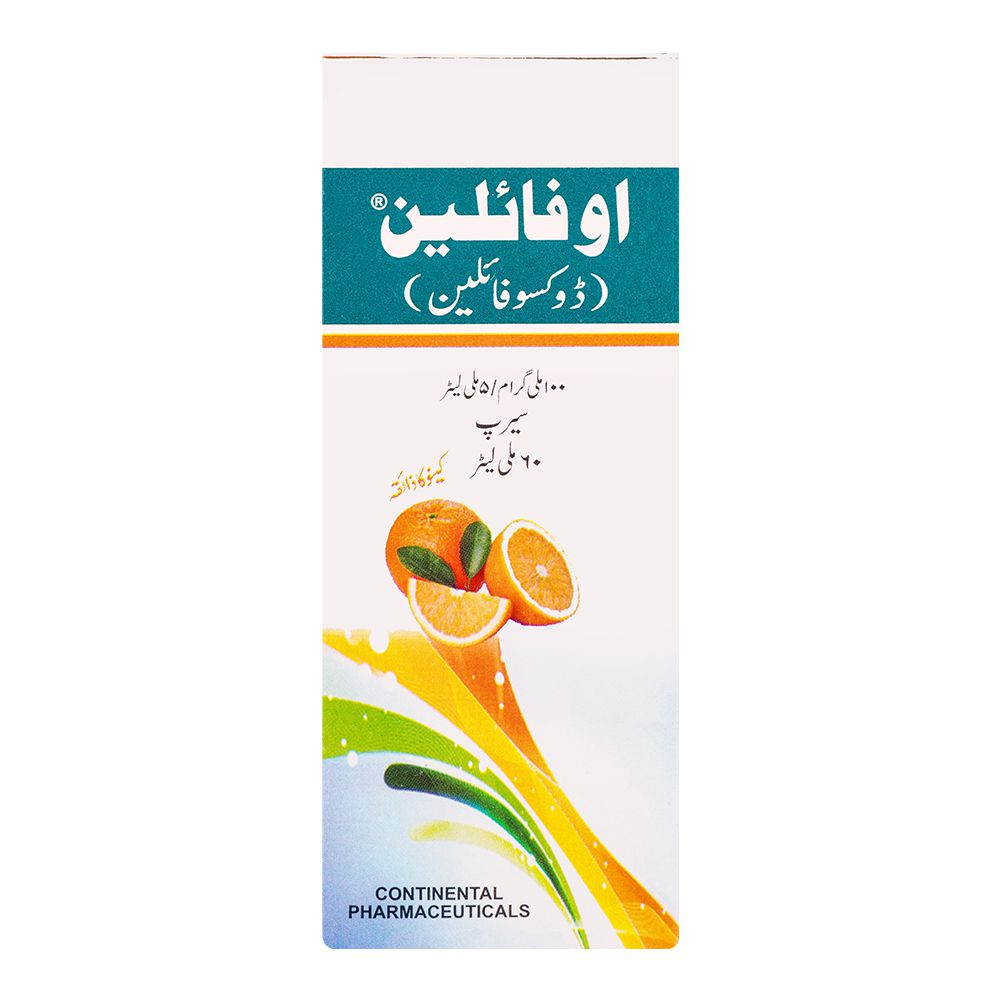 Continental Pharmaceuticals Ofylin Syrup, 100mg/5ml, 60ml product image 3 - Bolanclinic