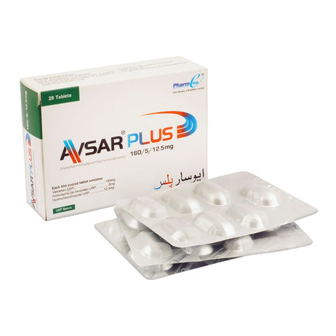 PharmEvo Avsar Plus Tablet, 160/5/12.5mg, 28-Pack product image - Bolanclinic