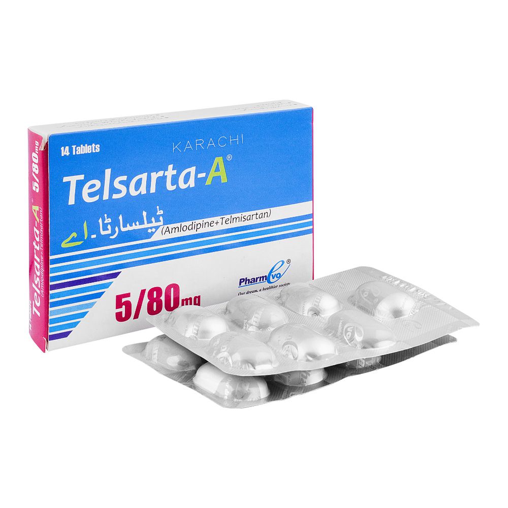 PharmEvo Telsarta-A Tablet, 5/80mg, 14-Pack product image - Bolanclinic
